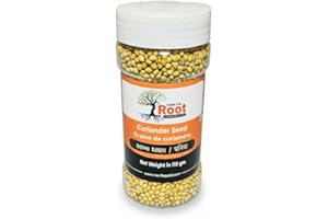 From The Root Premium Quality – Coriander Seeds Whole – Fresh, Aromatic Indian Whole Spice – Ideal for Curries, Dals & Spice 