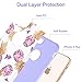 YINLAI iPhone 8 Plus/7 Plus Pineapple Case, Super Slim Hybrid Silicone Rubber Bumper Hard PC Cover Girly Women Shockproof Protective Phone Cases for iPhone 8 Plus/7 Plus, Purple Pineapple/Lavender