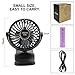 ESEOE Clip on Fan, USB Or 2600mAh Rechargeable Battery Operated Fan Small Desk Fan with 4 Speeds, 360 Degree Rotation Portable Stroller Fan for Baby S (Black)