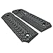 EXEL Cool Hand 1911 Full Size G10 Slim Grips, Screws Included, 3/16 Thin, Big Scoop, Ambi Safety Cut, OPS Texture, These Grips Only Work with Short Bushings, Grey/Black, HH1S-J1S-5