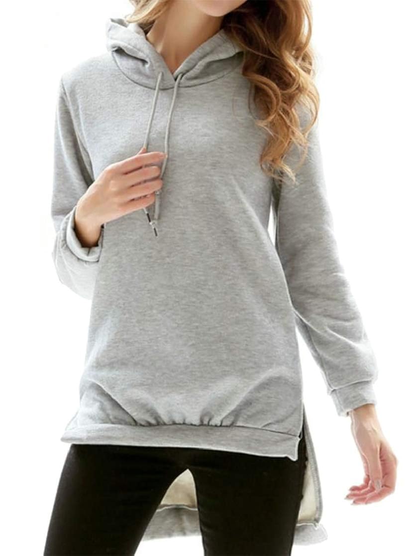 Color Solid MidLong Fashion Pullover Womens Wenko Joe