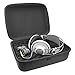 Geekria Shield Case for Large-Sized Over-Ear Headphones, Replacement Protective Hard Shell Travel Carrying Bag with Cable Storage, Compatible with Sennheiser HD820 (Drak Grey)