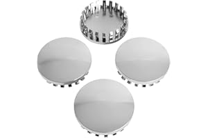 KitsPro 3.25Inch 83MM Wheel Center Caps, Pack of 4 (Chrome, Outer 83MM, Inner 73MM)
