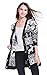 Womens Oversized Christmas Reindeer Cardigan (Large, Black Reindeer Cardigan)