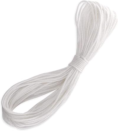 SISI UK White Nylon Picture Hanging Cord 6m 2.2mm Strong 30kg Canvas Mirror