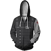Xinxin Winter Soldiers Anime 3D Cosplay Cardigan Zip Hoodie/Unisex Adult