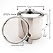 Cooking Oil and Bacon Grease Catcher, Container, and Keeper. Perfect As A Pan Grease Holder, 1.25 (5 Cups) Qt Stainless Steel Mesh Strainer Screen - Capture the Magic of Traditional Down Home Cooking