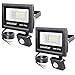Ustellar 2 Pack 30W Motion Sensor LED Security Light, 2400lm,Outdoor Super Bright Flood lights, IP66 Waterproof PIR Floodlight Landscape Wall Lights, 5000K Daylight White Basement Light