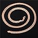 U7 Snake Chain for Women Men|Personalized 6MM Thick Flat Link Neck Jewelry Chunky Hip Hop Necklace 22 Inch