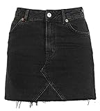 Pxmoda Women's Fashion Denim Short Skirt Jeans (M, Black)