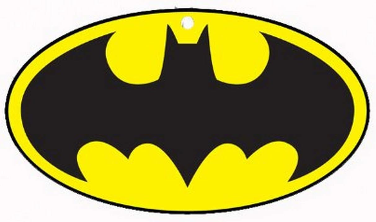 BATMAN, Original Shield Icon Logo, Officially Licensed DC Comic Hero Original Artwork, Air Freshener