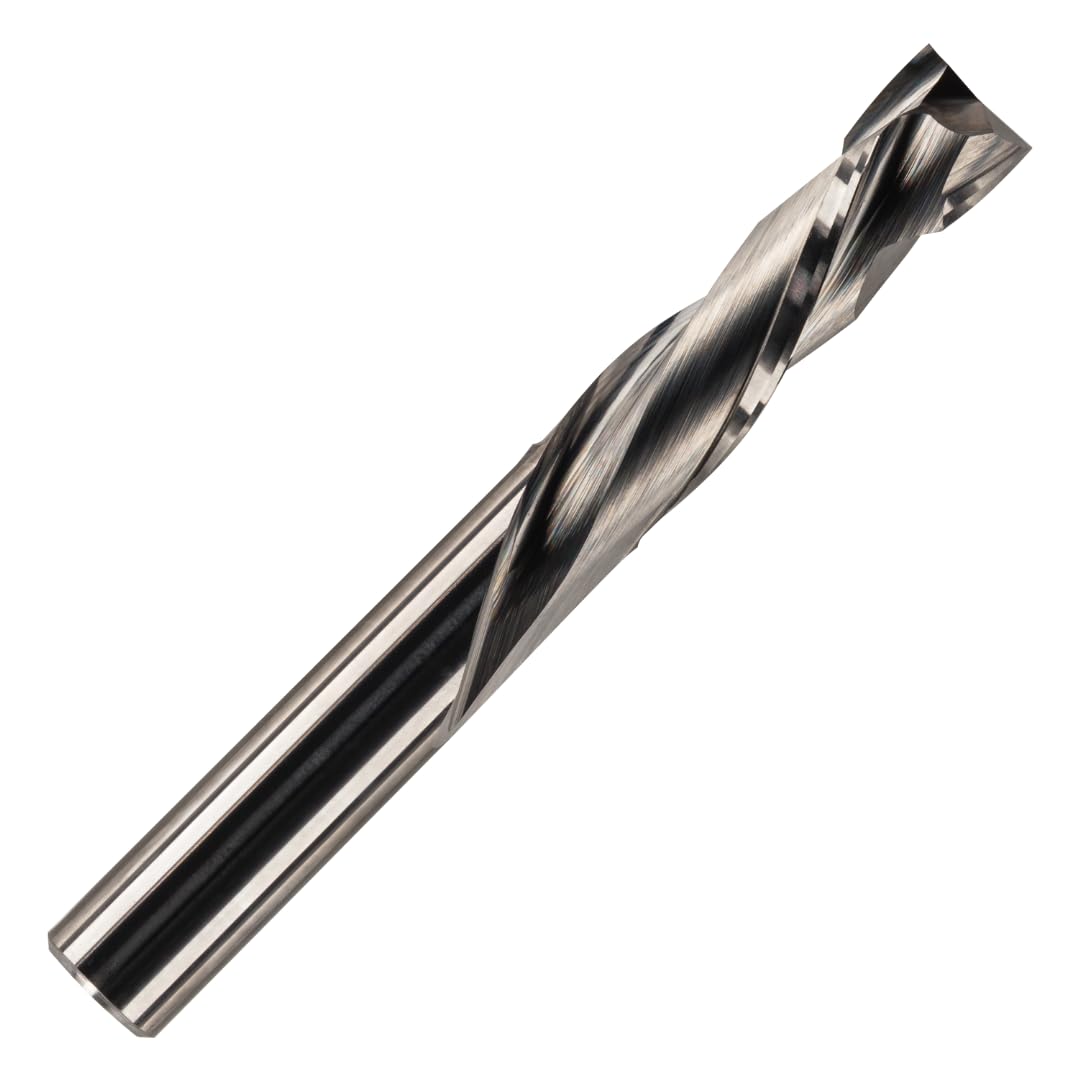 Rennie Tools - 6mm x 22mm Flute - Solid Carbide 2 Flute Up Down Cut Compression Router Bit Cutter End Mill for Woods, Acrylic & PVC