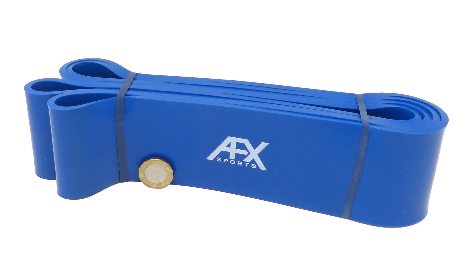 AFX Sports Resistance Bands - Pull Up Bands - Exercise Bands for CrossFit - Powerlifting - Assisted Pull Ups - Mobility Bands (One Band) for Men and Women - Choice of 6 (Blue)