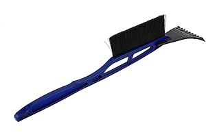 KEENSO Car Ice Scraper & Snow Brush- Heavy-duty Frost Snow Shovel Removal for Car Windshield Window Blue