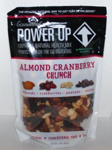 Gourmet Nut POWER UP Almond Cranberry Crunch 14oz by Gourmet Nut