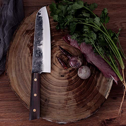 DENGJIA Santoku Knife Japanese Chef's Knife 5Cr15Mov Stainless Steel