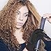 TecUnite 2 Pieces Heat Resistant Gloves Silicone Non-slip Gloves for Hair Styling Curling Iron, Fit All Hand Sizes (Black silicone dots)