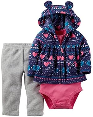 Carters Baby Girls' Fair Isle 3-Piece Cardigan Set