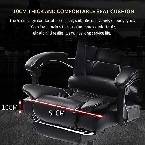 VANSPACE Ergonomic Massage Office Chair with Footrest Reclining