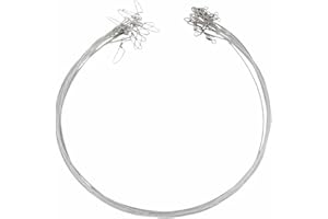24 Pcs 20LB - 60LB Invisible Fluorocarbon Fishing Leaders - with Twists & Snaps