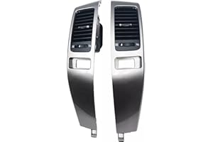ASVEGE 2pcs Center Dash A/C Outlet for Toyota Land Cruiser Prado J120 2002-2009 55474-60040 Silver Car Dashboard Air Conditioner Duct Vent Grille Panel for Lexus GX470 2003-2009