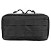 AMYIPO MOLLE Pouch Multi-Purpose Compact Tactical Waist Bags Utility Pouch (9 * 4.5 * 2.5 inch Black Pouch (2-PCS))