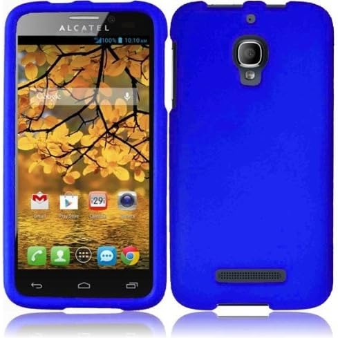 For Alcatel One Touch Fierce 7024W Cover Case (Hard Blue)