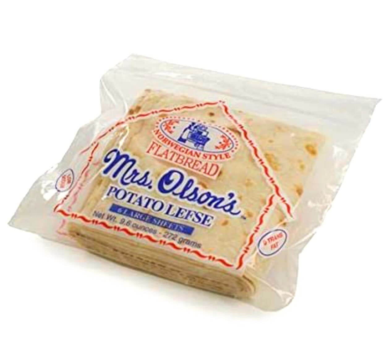 Generic Mrs. Olson’s Potato Lefse 9.6oz. (2 pack)