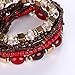 Bohemian Crystal Gem Colorful Stretch Bead Multilayer Bracelet Stack of 6 for Women