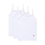 Feathers Girls Solid White Tagless Cami Super Soft