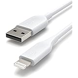 Amazon Basics USB-A to Lightning ABS Charger Cable, MFi Certified Charger for Apple iPhone 14 13 12 11 X Xs Pro, Pro Max, Plu