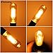 LiteHistory Dimmable T6 led Bulb 40W Candelabra led 2200K Amber 250lm 4W e12 T25 led Bulb 6Pack