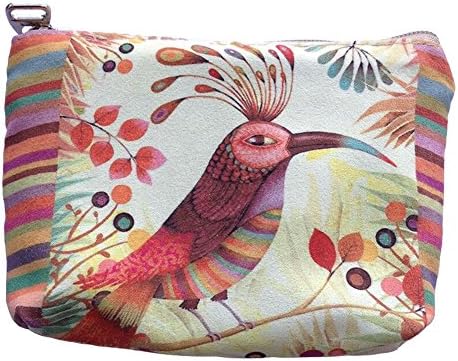 Women Girls Lovely Canvas Change Coin Purse Wallet Bag Small Coin Bag-Bird