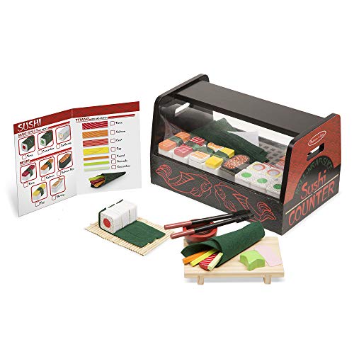 Melissa & Doug  Roll, Wrap & Slice Sushi Counter Toy