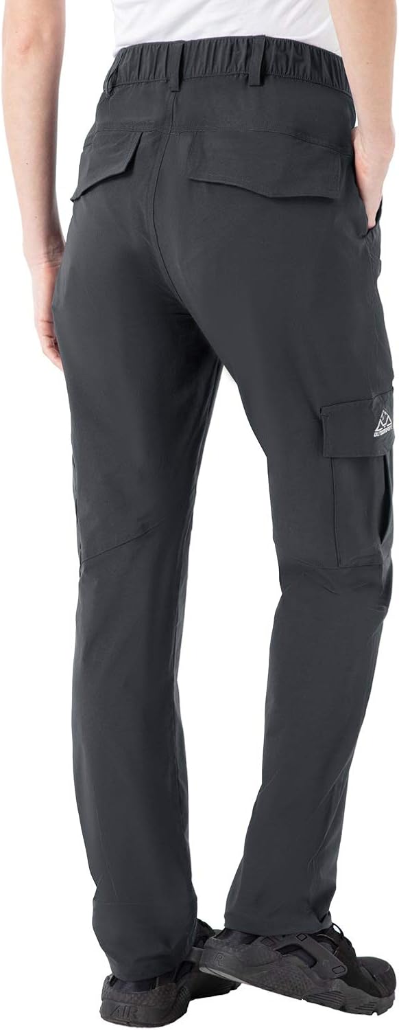 Rdruko Women's Hiking Pants Water-Resistant Quick Dry UPF 50 Travel Camping Work Pants Zipper Pockets: Clothing