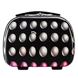 DAVIDJONES Water Resistant Make Up Bag Travel Case-BUZZ ROSE