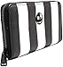 Loungefly Nightmare Before Christmas Women's Striped Zip-Around Wallet, Black/White, One Size