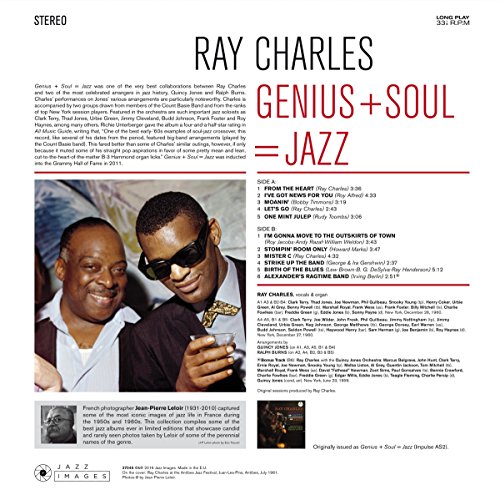 Album Art for Genius + Soul = Jazz + 1 Bonus Track (Cover Photo By Jean-Pierre Leloir/Gatefold 180G Edition) by Ray Charles