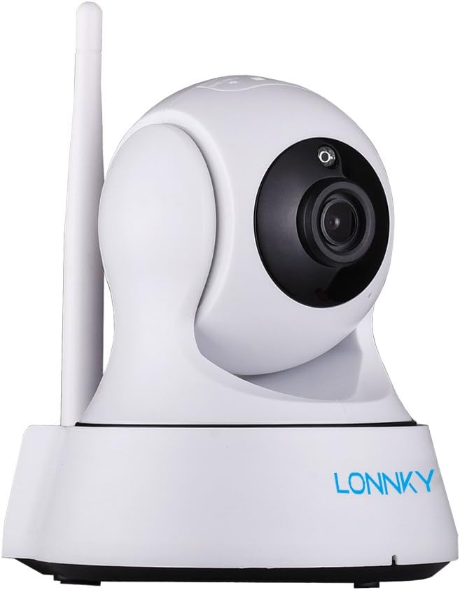 LONNKY Wireless WiFi Surveillance CCTV Cameras,1080P Pan and Tilt,P2P Mobile Remote Viewing, Crystal Clear Day and Night Vision for Monitoring Baby, Pets, Nancy, Elder etc. Audio &Video Recording