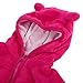 XWDA Baby Girl' Solid Micro Fleece Jacket with Lined Hood (12-18 Months,Pink)
