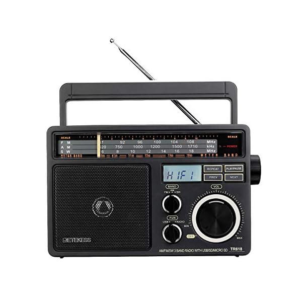 Retekess TR618 Radio de onda corta AM FM Reproductor MP3
