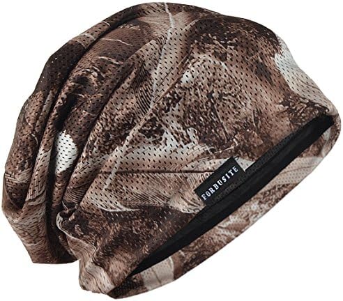 サマーニット帽 メンズ フリーサイズ ゆるシルエットのニットキャップ メンズニット帽 薄手 通気性 羽毛柄 B091