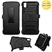 BLACKBERRY DTEK50 Case, Phonelicious (Tm) BLACKBERRY DTEK50 Xtreme [Heavy Duty] Hybrid Dual Layer Kickstand Belt [Holster Clip] Combo Rugged Tuff+ Screen Protector & Stylus (BLACK XC)