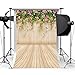Mohoo 3x5FT Silk Flower Wood Wall Photography Backdrop Studio Props Background 90×150cm
