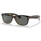 Ray-Ban RB2132 POLARIZED NEW WAYFARER Square Sunglasses For Men For Women +BUNDLE with ACCESSORY EYEWEAR KIT