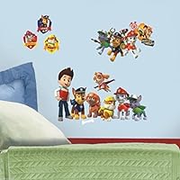 Lunarland PAW PATROL 37 WALL DECALS Ryder Puppies Stickers Boys Puppy Bedroom Decor NEW