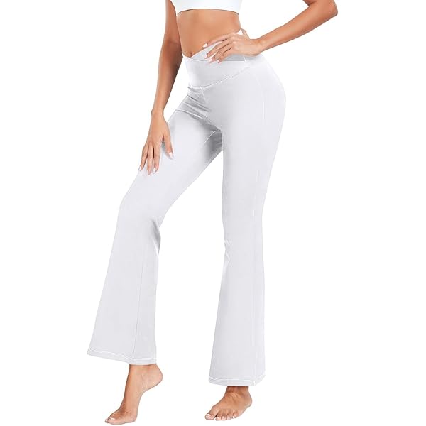 【お値下げ)ENOF cotton flared work pants 02 Amazon.com: ODAWA Alice Blue Women's Flare Yoga Pants Flare Yoga