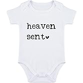 SproutJoy Heaven Sent Baby Bodysuit Religious Pregnancy Announcement Baby Romper Unisex Bodysuit