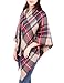 Warm Women Blanket Scarf Oversized Tassel Tartan Wrap Shawl Plaid Cozy Checked Pashmina