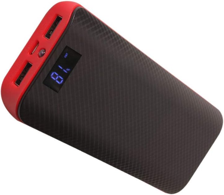 gizmobitz Callmate XH06 Power Bank 20000 mAh with 2 USB Ports and Digital Display (16x10x3 cm)
